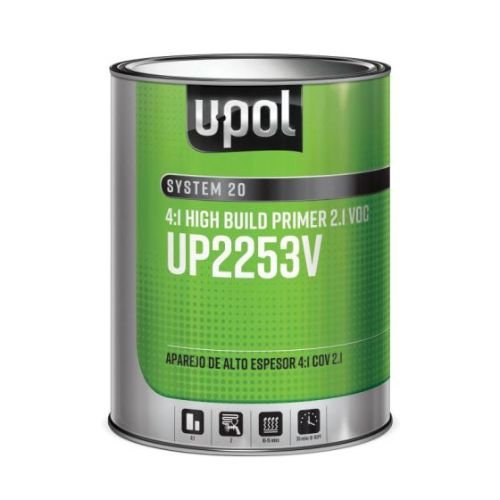 U-POL UP2253V Gray Primer 1 Gallon, 3 in 1, Low VOC