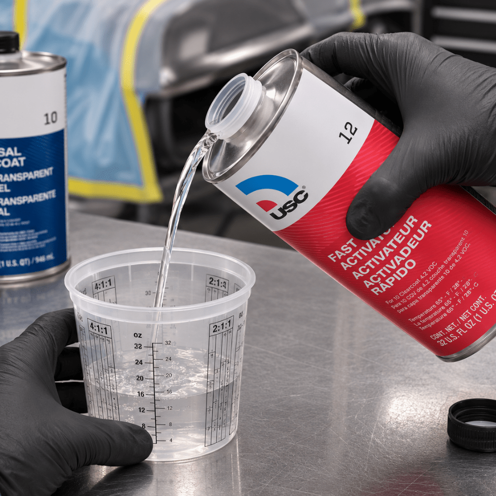 USC® 12 Fast Activator for Use With 10 Universal Clearcoat, Qt