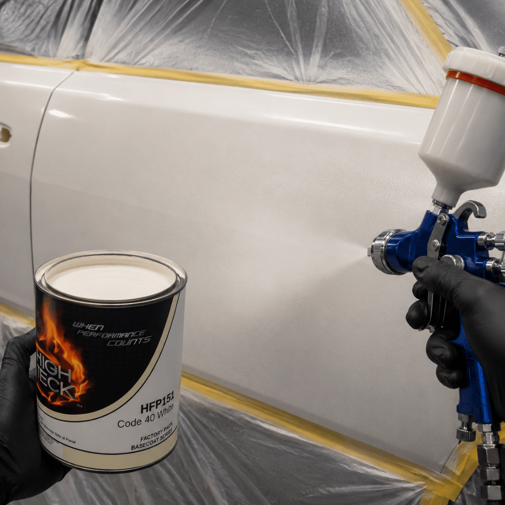 White GM WA-8554 Basecoat Paint, Quart, High Teck HFP151