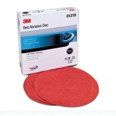 3M™ 01219 316U Series 6" Red Abrasive Disc, P320 Grit, Hook and Loop, Box of 50 ---Eagle National Supply