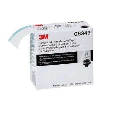3M™ 06349 10mm Perforated Trim Masking Tape Roll, 10.94 yd x 2 in ---Eagle National Supply