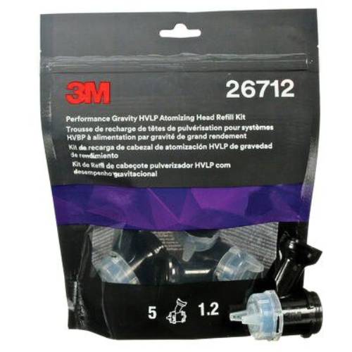 3M 26712 1.2 mm Blue Atomizing Head Refill Kit, 5 pk -26712---Eagle National Supply