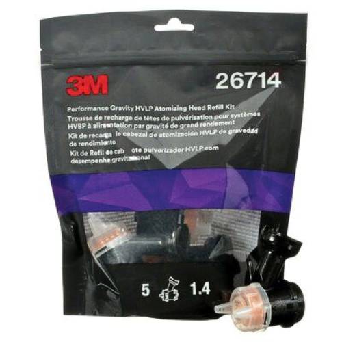 3M 26714 1.4 mm Orange Atomizing Head Refill Kit, 5 pk -26714---Eagle National Supply