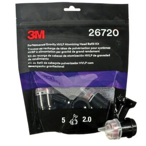 3M 26720 2.0 mm Red Atomizing Head Refill Kit, 5 pk -26720---Eagle National Supply
