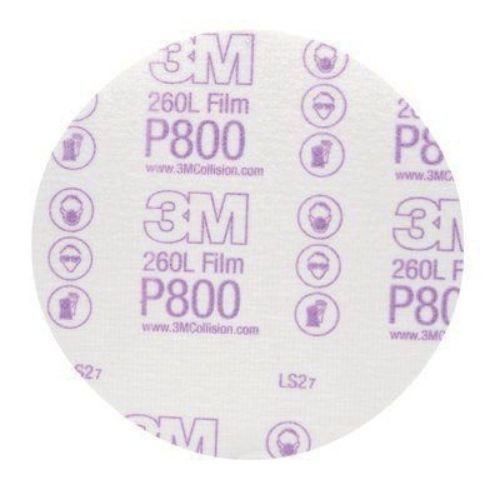 3M™ 800 Grit Finishing Film Disc, 6 in Dia, White Aluminum Oxide, Box of 100 -0970---Eagle National Supply