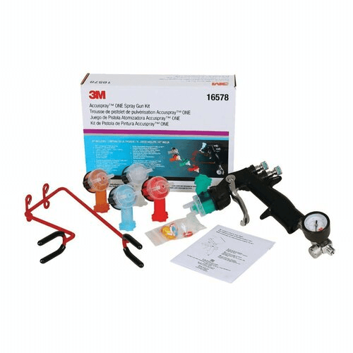 3M Accuspray™ ONE 16578 HVLP Spray Gun Kit with 9 pcs -16578---Eagle National Supply