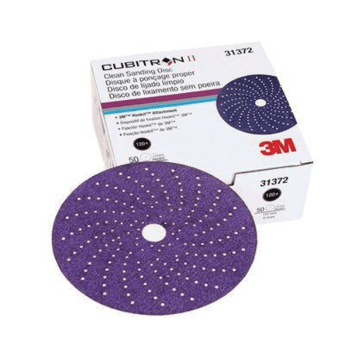 3M Cubitron II 120+ Grit 6" Purple Sanding Disc #31372, Box of 50 -31372---Eagle National Supply