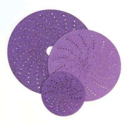 3M Cubitron™ II 120+ Grit Multi-Hole 6" Purple Sanding Disc #31372, Hook and Loop Attachment, Box of 25 -31372---Eagle National Supply