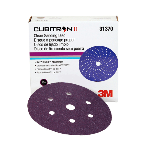 3M Cubitron™ II 40+ Grit 6" Purple Sanding Disc #31370, Box of 25 -31370---Eagle National Supply