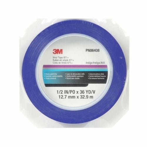 3M Scotch® 1/2 in Fine Line Purple Masking Tape #06408, 36 yd Roll -6408---Eagle National Supply