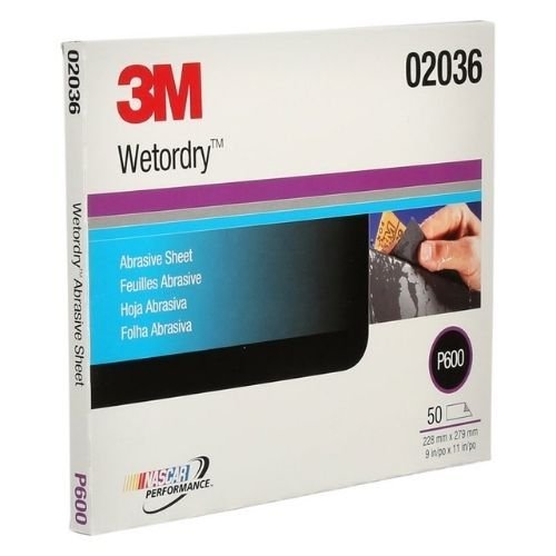 3M Wetordry™ 600 Grit Black Silicon Carbide Abrasive Sheet #2036, 50 pc -2036---Eagle National Supply