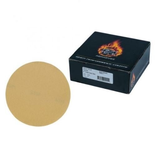 6 Inch 220 Grit Gold Grip Sanding Disc, 50 pk, High Teck -G6220---Eagle National Supply