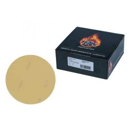 6 Inch 320 Grit Gold Grip Sanding Disc, 50 pk, High Teck -G6320---Eagle National Supply