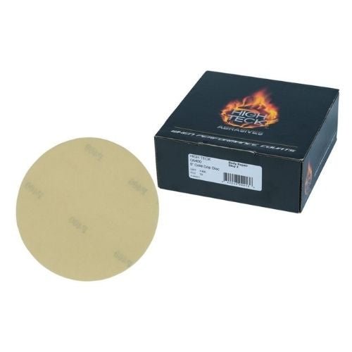 6 Inch 400 Grit Gold Grip Sanding Disc, 25 pk, High Teck -G6400---Eagle National Supply