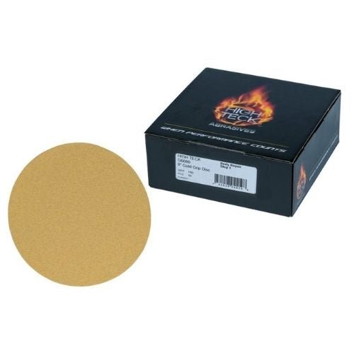 6 Inch 80 Grit Gold Grip Sanding Disc, 50 pk, High Teck -G6080---Eagle National Supply
