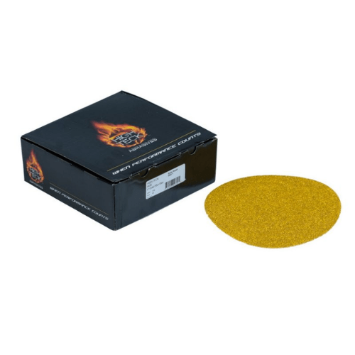 8 in 40 Grit Gold PSA Sanding Disc, Box of 50, High Teck -8040---Eagle National Supply