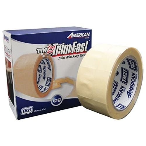 American® TrimFast™ TM27-1 Specialty Trim Masking Tape 50 mm x 10 mm Natural -TM27-1---Eagle National Supply
