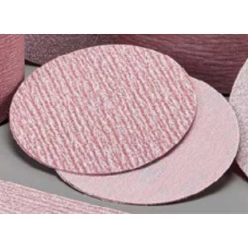 Carborundum Red 6 in 320 Grit Grip-on Sanding Disc, Box of 100 -20277---Eagle National Supply