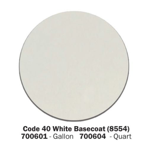 Code 40 White GM 8554 Basecoat Paint, Gallon, Excel 700601 -700601---Eagle National Supply