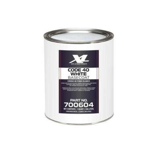 Code 40 White GM 8554 Basecoat Paint, Quart, Excel 700601 -700604---Eagle National Supply