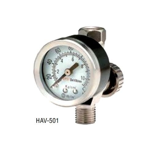 DevilBiss® HAV-501 High Output Air Adjusting Valve with Gauge, 1/4 in MNPT -HAV-501---Eagle National Supply
