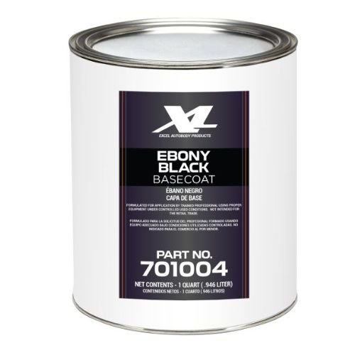 Ebony Black Code UA Basecoat Paint, Quart, Excel 701004 -701004---Eagle National Supply