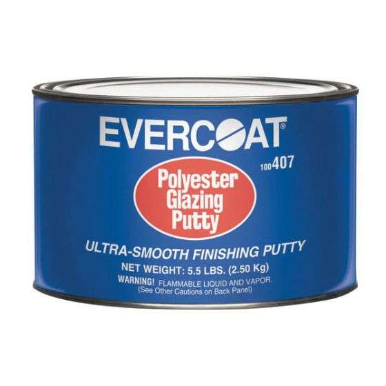 EVERCOAT® 100407 Polyester Glazing Putty, 5.5 lb Can, White ---Eagle National Supply