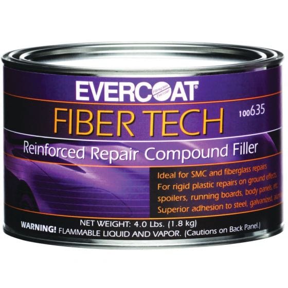 EVERCOAT® FIBER TECH® 100635 Reinforced Repair Compound Filler, 0.5 gal Can, Magenta ---Eagle National Supply