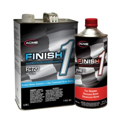 Finish 1 Acme FC720 4:1 Ultimate Clearcoat + FH611 Fast Hardener Kit -FC720-1+FH611-4---Eagle National Supply