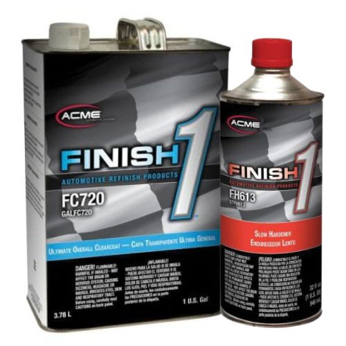 Finish 1 Acme FC720 4:1 Ultimate Clearcoat + FH613 Slow Hardener Kit -FC720-1+FH613-4---Eagle National Supply