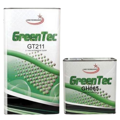GreenTec GT211 2:1 Low VOC Clearcoat + Fast Hardener Kit, 5 L -GT2115L+GH06525L---Eagle National Supply