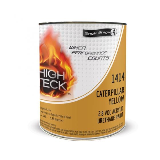 High Teck 1414 Caterpillar Yellow Single Stage Paint, 1 Gallon -1414-1---Eagle National Supply