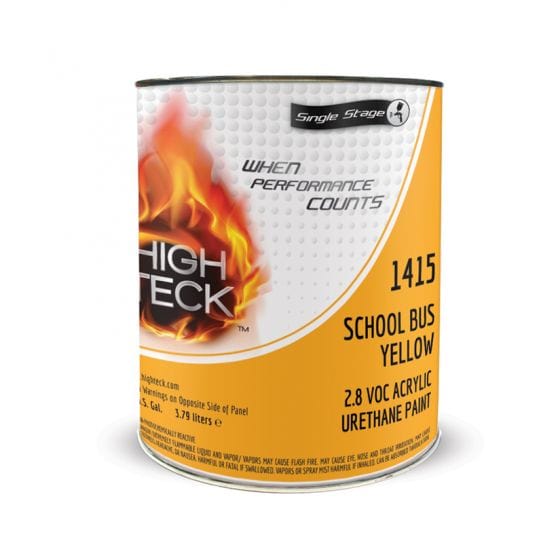 High Teck 1415 School Bus Yellow Single Stage Paint, 1 Gallon -1415-1---Eagle National Supply
