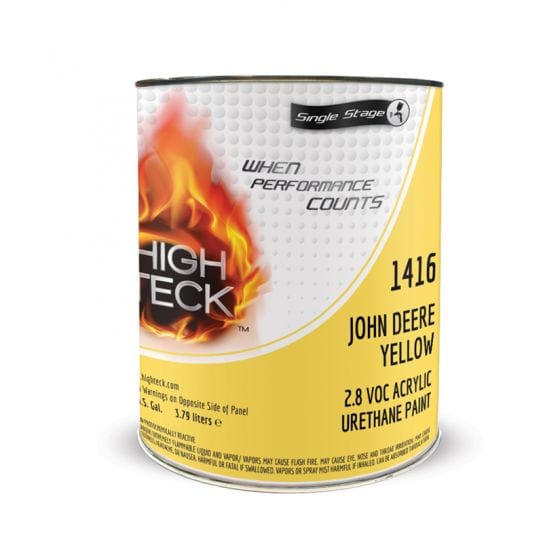 High Teck 1416 John Deere Yellow Single Stage Paint, 1 Gallon