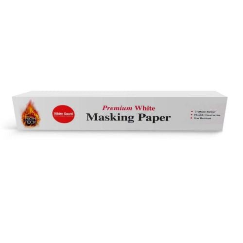 High Teck 18 in x 750 ft White Guard Waterborne Masking Paper, 24 Lb -MP600W-18---Eagle National Supply