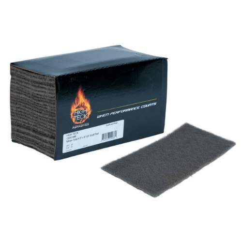 High Teck 4.5 in x 9 in Thin Gray Scuff Pad, Ultra Fine Grit, 25 pc -GRAY448---Eagle National Supply