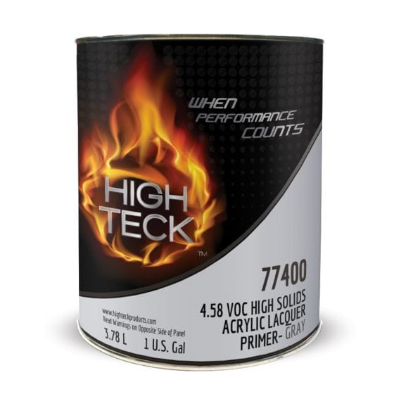 High Teck 77400 Gray Acrylic Lacquer Primer Surfacer, Gallon -77400-1---Eagle National Supply