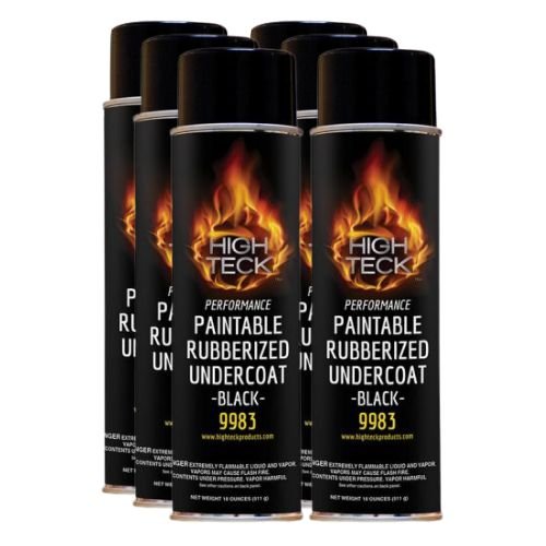 High Teck 9983 Paintable Rubberized Black Undercoat 18 oz, Box of 6 -9983-CASE---Eagle National Supply