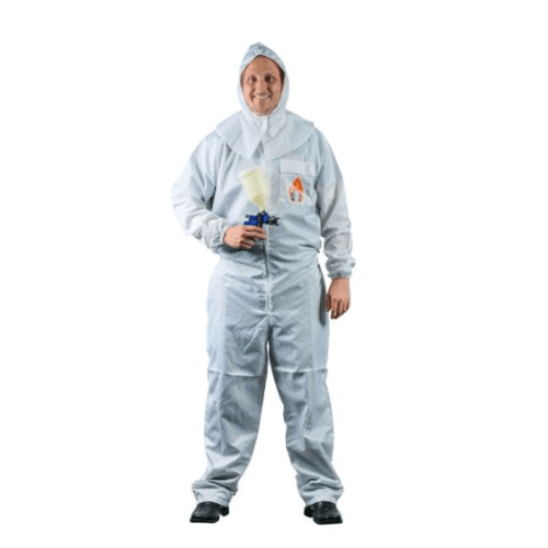 High Teck Premium White Polyester Paint Suit -PS205W-Medium--Eagle National Supply