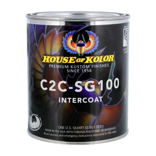HOUSE OF KOLOR C2C-SG100 Intercoat Clearcoat, 1 Qt, 2:1 Mixing -C2C-SG100-Q01---Eagle National Supply
