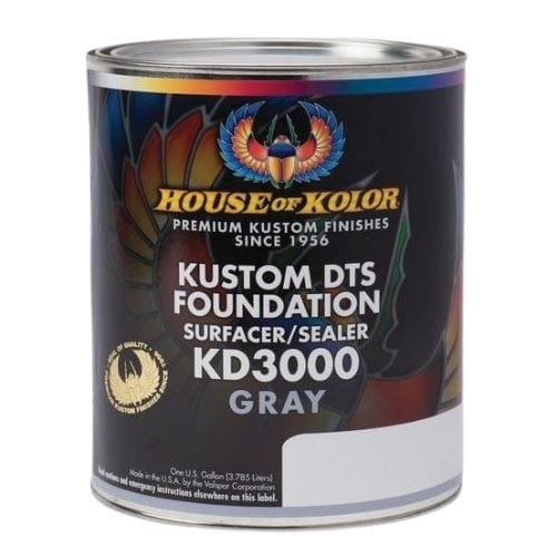 HOUSE OF KOLOR® KD3000-Q01 High/Medium-Build DTS Primer Surfacer/Sealer, Gray Quart ---Eagle National Supply