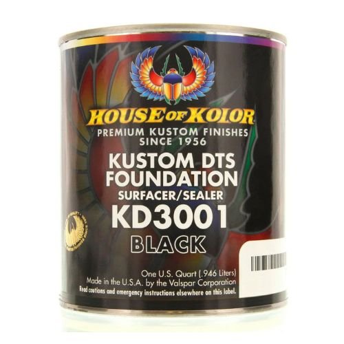 HOUSE OF KOLOR KD3001 Black DTS Primer Surfacer/Sealer, Qt -KD3001-Q01---Eagle National Supply