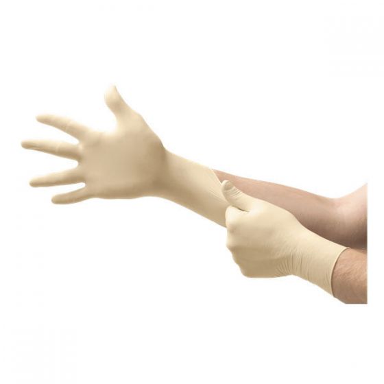 Microflex® Diamond Grip® MF300-M Medium Disposable Exam Gloves, Natural Rubber Latex, Box of 100 -MF300-M---Eagle National Supply