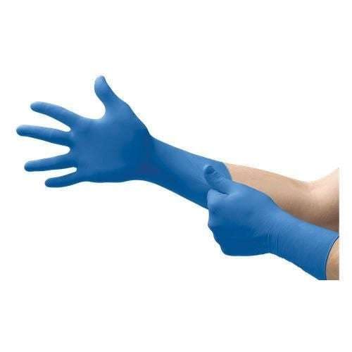 Microflex SafeGrip SG375 Large Textured Blue Latex Gloves -SG375-L---Eagle National Supply