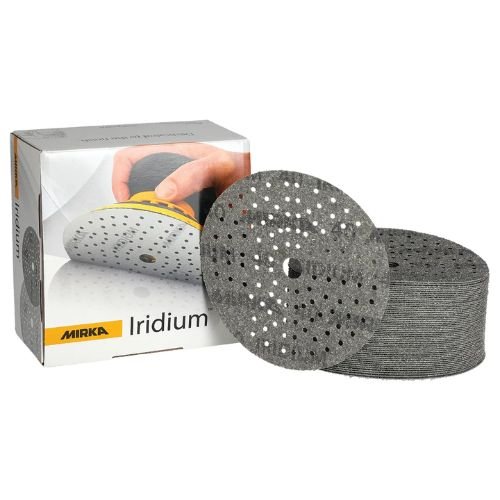 Mirka Iridium 120 Grit 6 in Grip-On Sanding Disc, Box of 50 -246MH120---Eagle National Supply