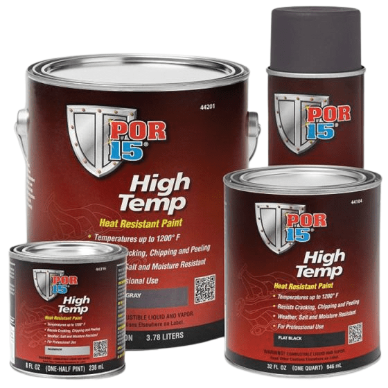 POR 15 44304 Aluminum High Temperature Paint - 1 quart New Free