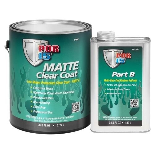POR-15® 44901 2-Component Protective Clearcoat Matte Finish, 1 gal -44901---Eagle National Supply
