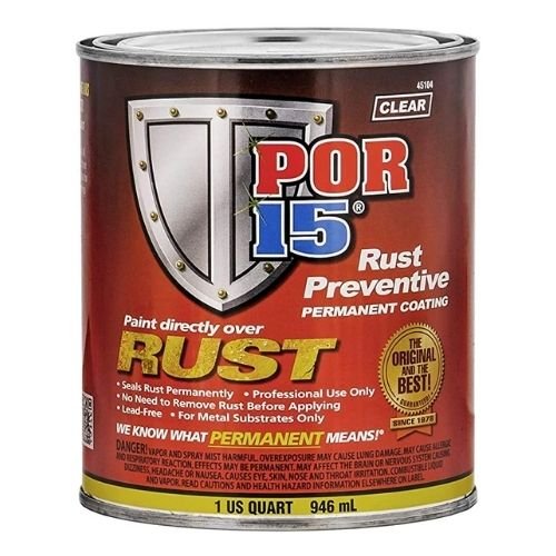 POR-15® 45104 Clear Rust Preventive Coating, 1 Qt -45104---Eagle National Supply