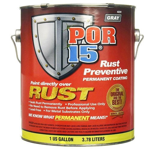 POR-15® 45201 Gray Rust Preventive Coating, 1 Gallon -45201---Eagle National Supply