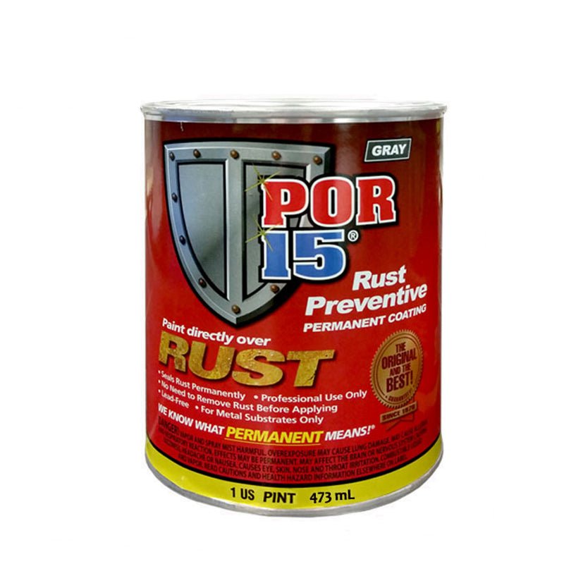 POR-15® 45208 Gray Rust Preventive Coating, 1 Pt -45208---Eagle National Supply